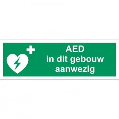 AED in dit gebouw aanwezig