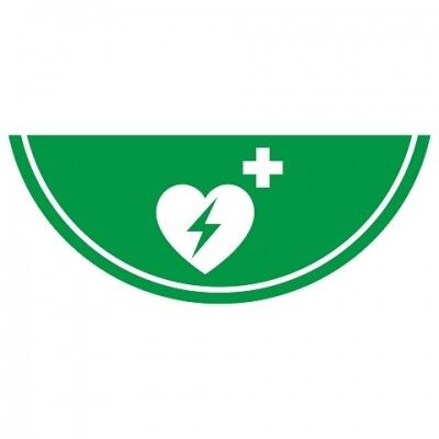 Nalichtende AED pictogram Nalichtende AED pictogram