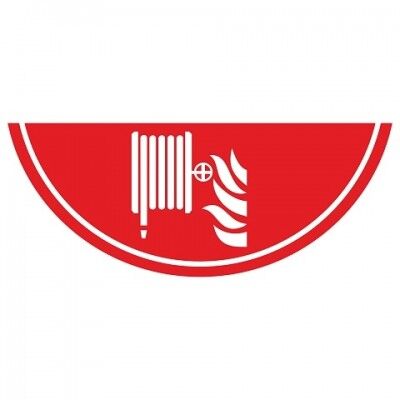 Nalichtende brandslang sticker